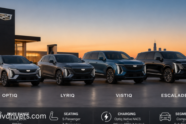 Cadillac EV Lineup Compared: Optiq, Lyriq, Vistiq, Escalade IQ