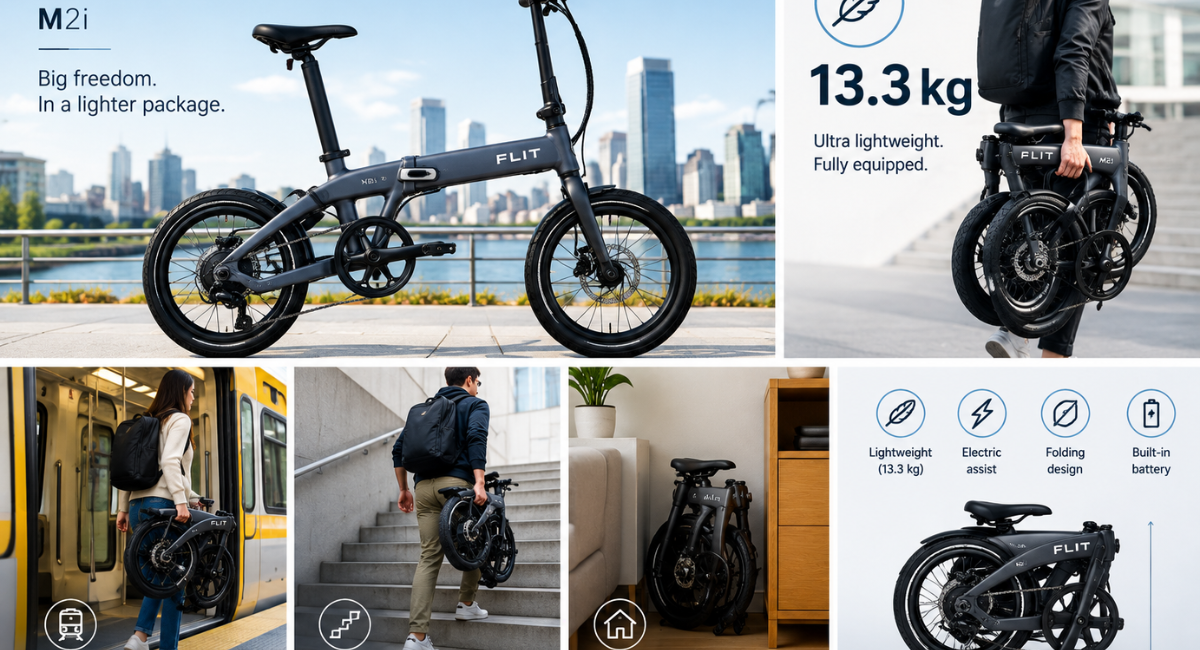 : FLIT M2i Folding E-Bike: Why 13.3kg Actually Matters