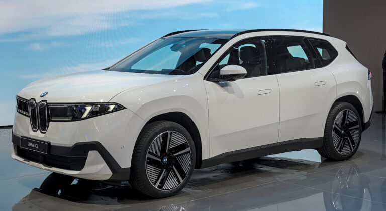 BMW iX3 Neue Klasse electric SUV on display
