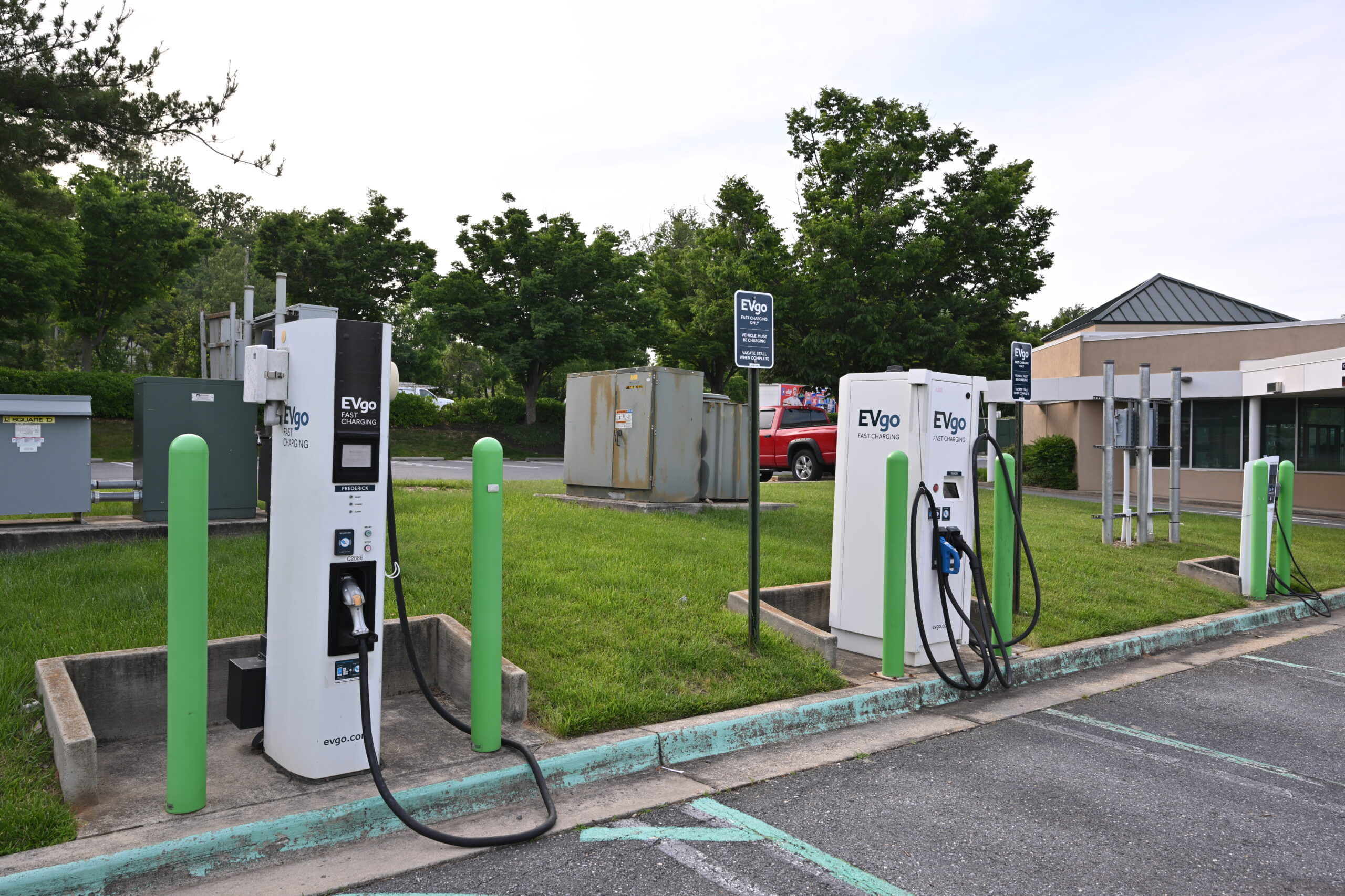 EVgo DC fast charging station