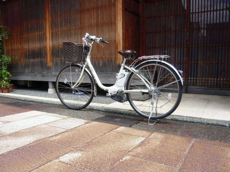 Electric bicycle with motor and battery pack