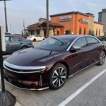 Lucid Air luxury electric sedan, front view
