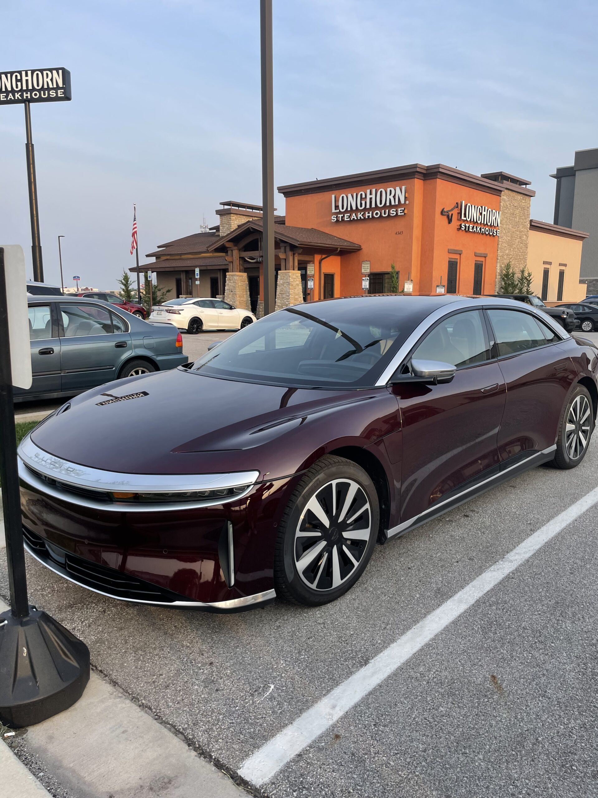 Lucid Air luxury electric sedan, front view